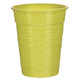 Gobelet Plastique PS Jaune 200ml Ø7cm (50 Utés)