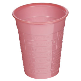 Gobelet Plastique PS Rose 200ml Ø7cm (50 Utés)