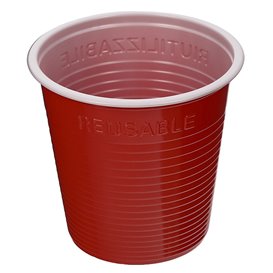Gobelet Plastique PS Rouge 230ml (30 Utés)