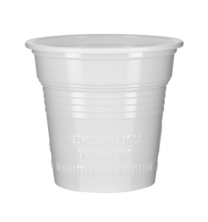 Gobelet Plastique PS Blanc 80ml Ø5,7cm (100 Utés) Gobelet Plastique PS Blanc 80ml Ø5,7cm (100 Utés)