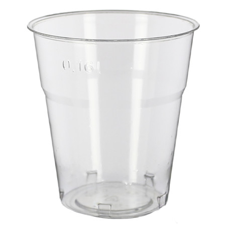 Gobelet en Plastique Réutilisable PS Cristal "Diamant" 200ml (25 Utés)