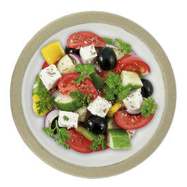 Assiette en Bagasse Biodégradable Blanc Ø22,5cm (120 Utés)
