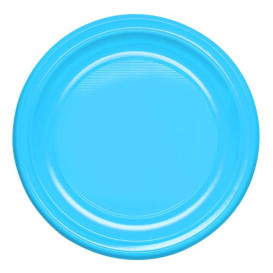 Assiette Creuse Réutilisable Economique PS Bleu Clair Ø20,5cm (25 Utés)