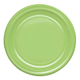 Assiette Creuse Réutilisable Economique PS Vert Citron Ø20,5cm (150 Utés)