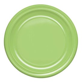 Assiette Creuse Réutilisable Economique PS Vert Citron Ø20,5cm (25 Utés)