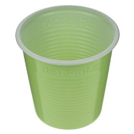 Gobelet Économique Réutilisable PS Bicolore Vert Citron 230ml (420 Utés)