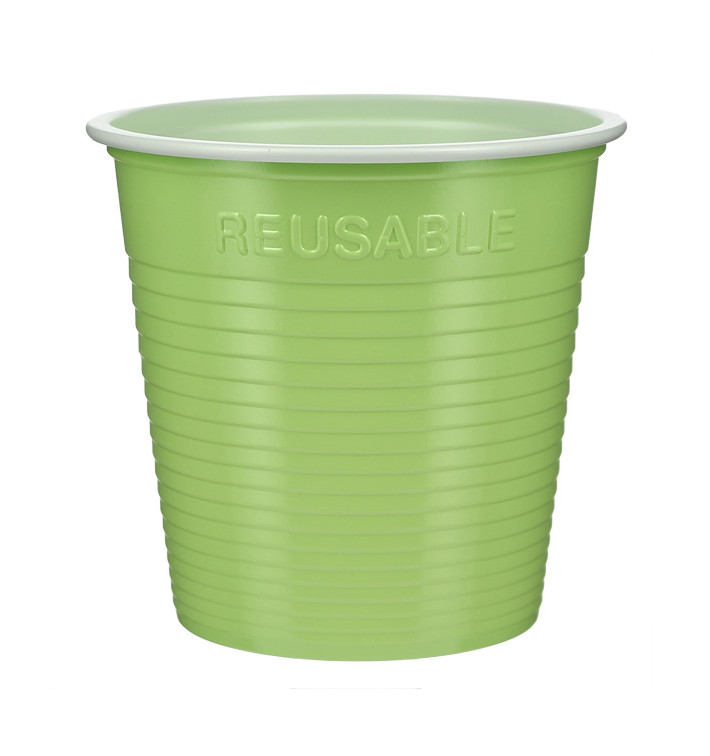 Gobelet Économique Réutilisable PS Bicolore Vert Citron 230ml (30 Utés) Gobelet Économique Réutilisable PS Bicolore Vert Citron 230ml (30 Utés)