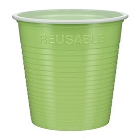 Gobelet Économique Réutilisable PS Bicolore Vert citron 160ml (30 Utés)