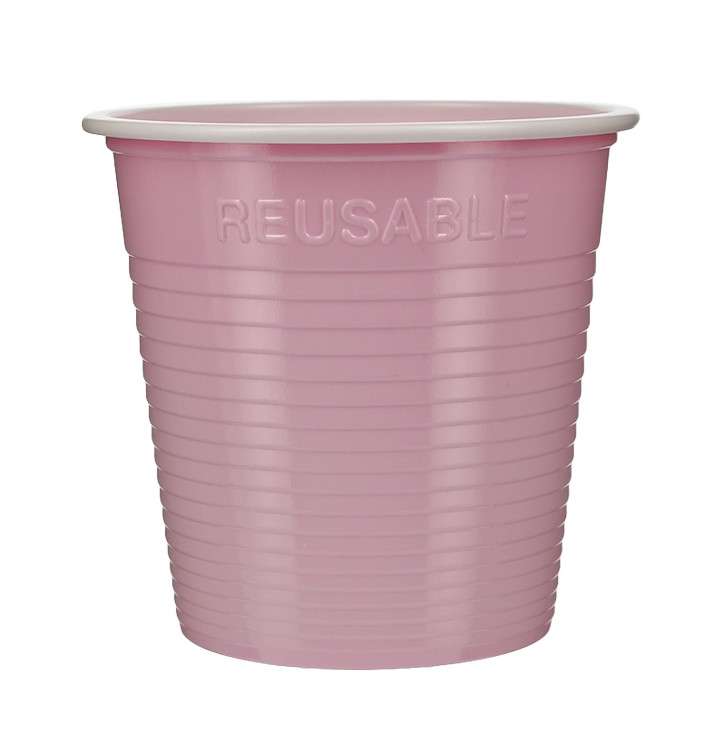Gobelet Économique Réutilisable PS Bicolore Rose 230ml (30 Unités) Gobelet Économique Réutilisable PS Bicolore Rose 230ml (30 Unités)
