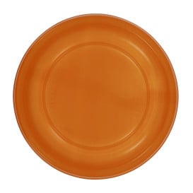 Assiette Plate Réutilisable Economique PS Orange Ø22cm (25 Utés)