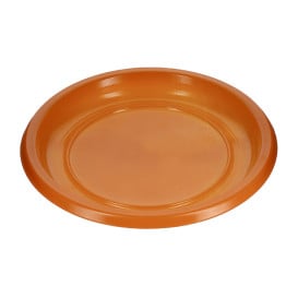 Assiette Plate Réutilisable Economique PS Orange Ø22cm (25 Utés)