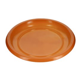 Assiette Plate Réutilisable Economique PS Orange Ø22cm (200 Utés)