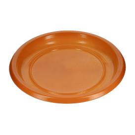 Assiette Plate Réutilisable Economique PS Orange Ø22cm (200 Utés)