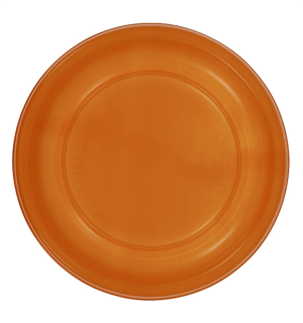 Assiette Plate Réutilisable Economique PS Orange Ø17cm (25 Utés)