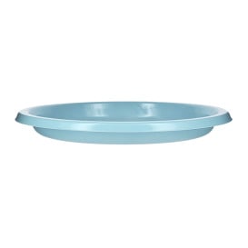 Assiette Plate Réutilisable Economique PS Bleu Clair Ø22cm (25 Utés)