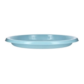 Assiette Plate Réutilisable Economique PS Bleu Clair Ø22cm (25 Utés)