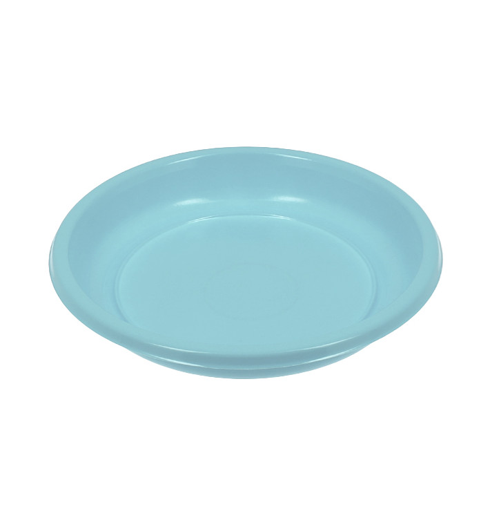 Assiette Creuse Réutilisable Economique PS Bleu Clair Ø20,5cm (25 Utés)