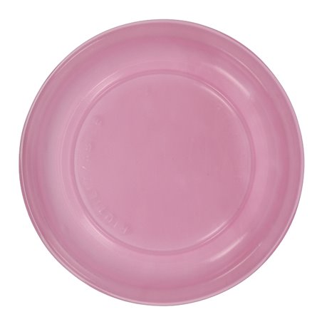 Assiette Plate Réutilisable Economique PS Rose Ø22cm (25 Utés)