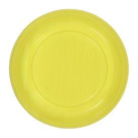 Assiette Plate Réutilisable Economique PS Jaune Ø17cm (25 Utés)