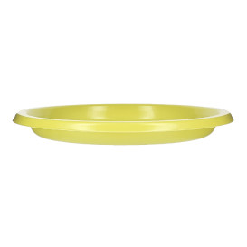 Assiette Plate Réutilisable Economique PS Jaune Ø17cm (25 Utés)