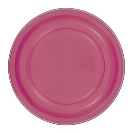 Assiette Plate Réutilisable Economique PS Fuchsia Ø17cm (25 Utés)