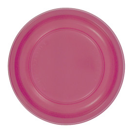 Assiette Plate Réutilisable Economique PS Fuchsia Ø17cm (25 Utés)