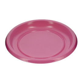 Assiette Plate Réutilisable Economique PS Fuchsia Ø17cm (25 Utés)