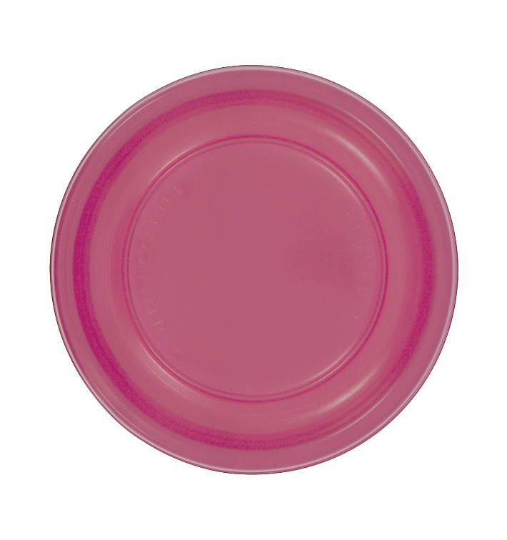Assiette Plate Réutilisable Economique PS Fuchsia Ø22cm (200 Utés) Assiette Plate Réutilisable Economique PS Fuchsia Ø22cm (200 Utés)
