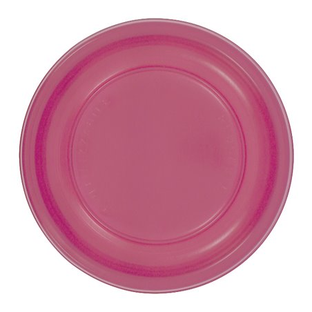 Assiette Plate Réutilisable Economique PS Fuchsia Ø22cm (25 Utés)