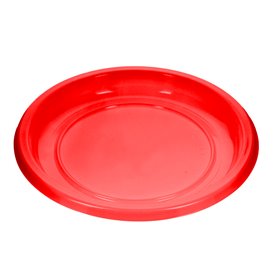 Assiette Plate Réutilisable Economique PS Rouge Ø17cm (25 Utés)