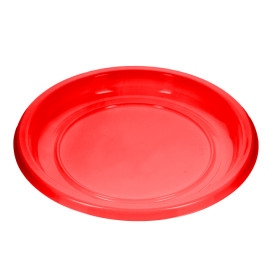 Assiette Plate Réutilisable Economique PS Rouge Ø17cm (25 Utés)