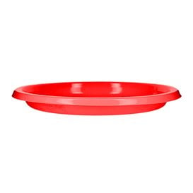 Assiette Plate Réutilisable Economique PS Rouge Ø22cm (25 Utés)