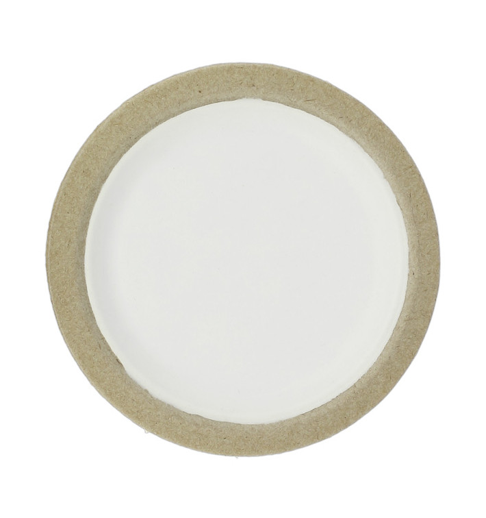 Assiette en Bagasse Biodégradable Blanc Ø17,5cm (120 Utés)