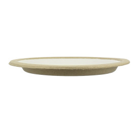 Assiette en Bagasse Biodégradable Blanc Ø17,5cm (120 Utés)