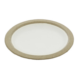 Assiette en Bagasse Biodégradable Blanc Ø17,5cm (10 Utés)