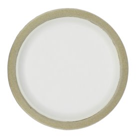 Assiette en Bagasse Biodégradable Blanc Ø22,5cm (120 Utés)