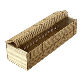 Boîte en Bambou Sushi 23x8x6cm (24 Utés.)