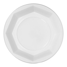 Assiette Creuse Réutilisable Economique PS Blanc Ø22cm (30 Utés)