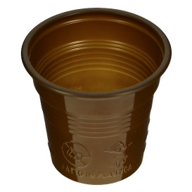 Gobelet Plastique PS Marron 80ml Ø5,7cm (2.400 Unités)