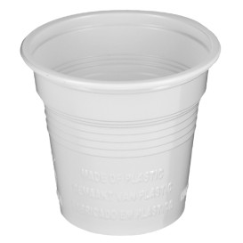 Gobelet de café 80cc tasse de café jetables en plastique blanc