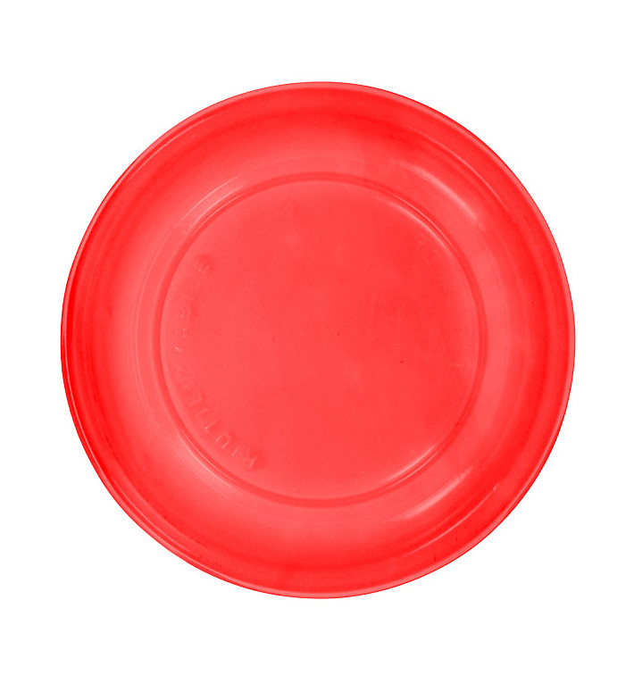 Assiette Plate Réutilisable Economique PS Rouge Ø22cm (25 Utés)