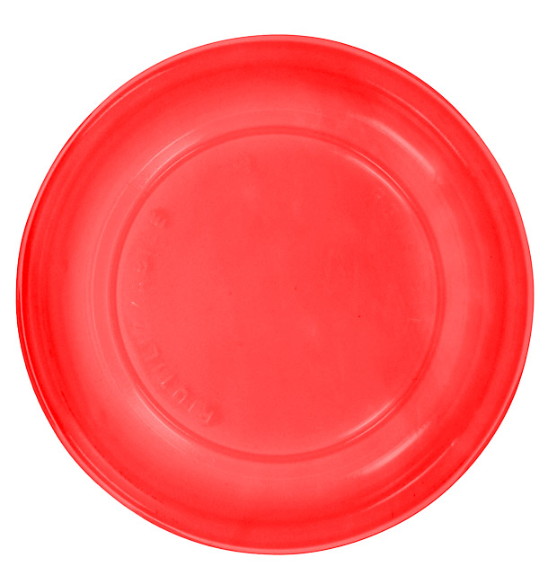 Assiette Plate Réutilisable Economique PS Rouge Ø22cm (200 Utés)