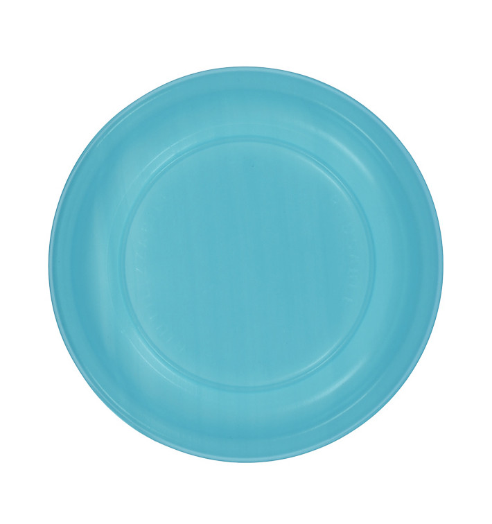 Assiette Plate Réutilisable Economique PS Turquoise Ø17cm (25 Utés) Assiette Plate Réutilisable Economique PS Turquoise Ø17cm (25 Utés)