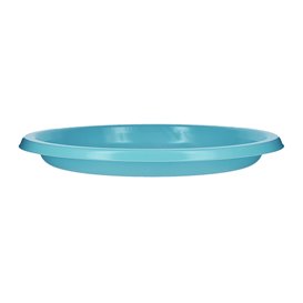 Assiette Plate Réutilisable Economique PS Turquoise Ø17cm (300 Utés)