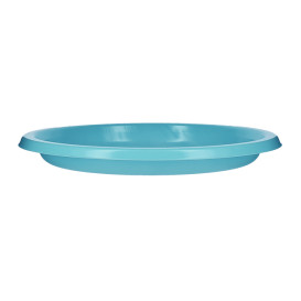 Assiette Plate Réutilisable Economique PS Turquoise Ø17cm (300 Utés)