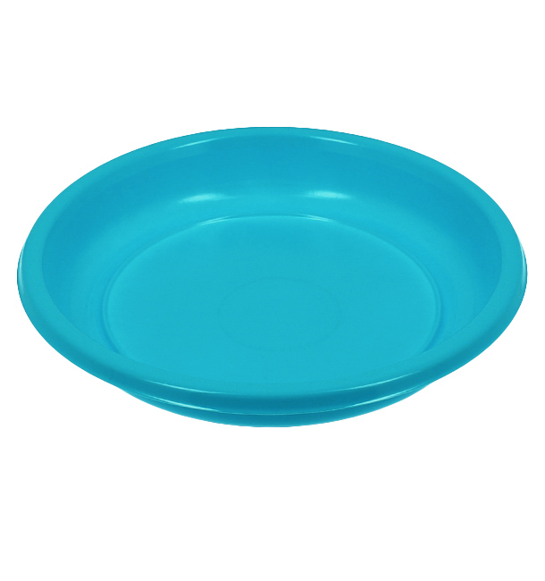 Assiette Plate Réutilisable Economique PS Turquoise Ø20,5cm (25 Utés)