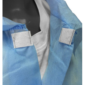 Blouse PP Bleu Velcro et Sans Poches XL (100 Utés)