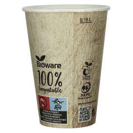 Verre compostable papier pla