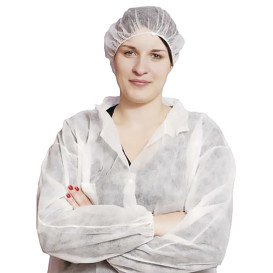 Blouse Visitez PP Velcro Sans Poches Blanc XL 25gr (50 Utés)