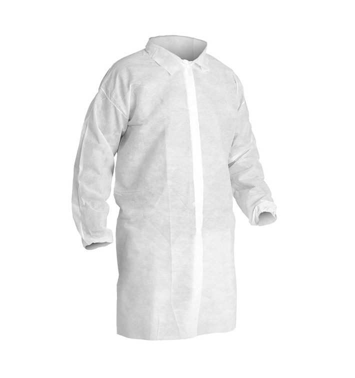 Blouse Visitez PP Velcro Sans Poches Blanc XL 25gr (1 Uté) Blouse Visitez PP Velcro Sans Poches Blanc XL 25gr (1 Uté)